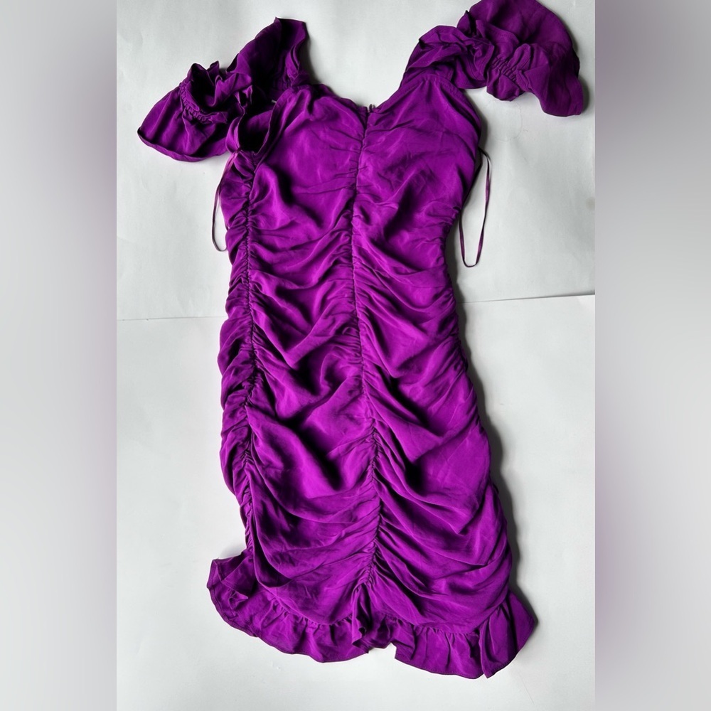 Zara Vibrant Purple Mini Dress - Picture 11 of 11